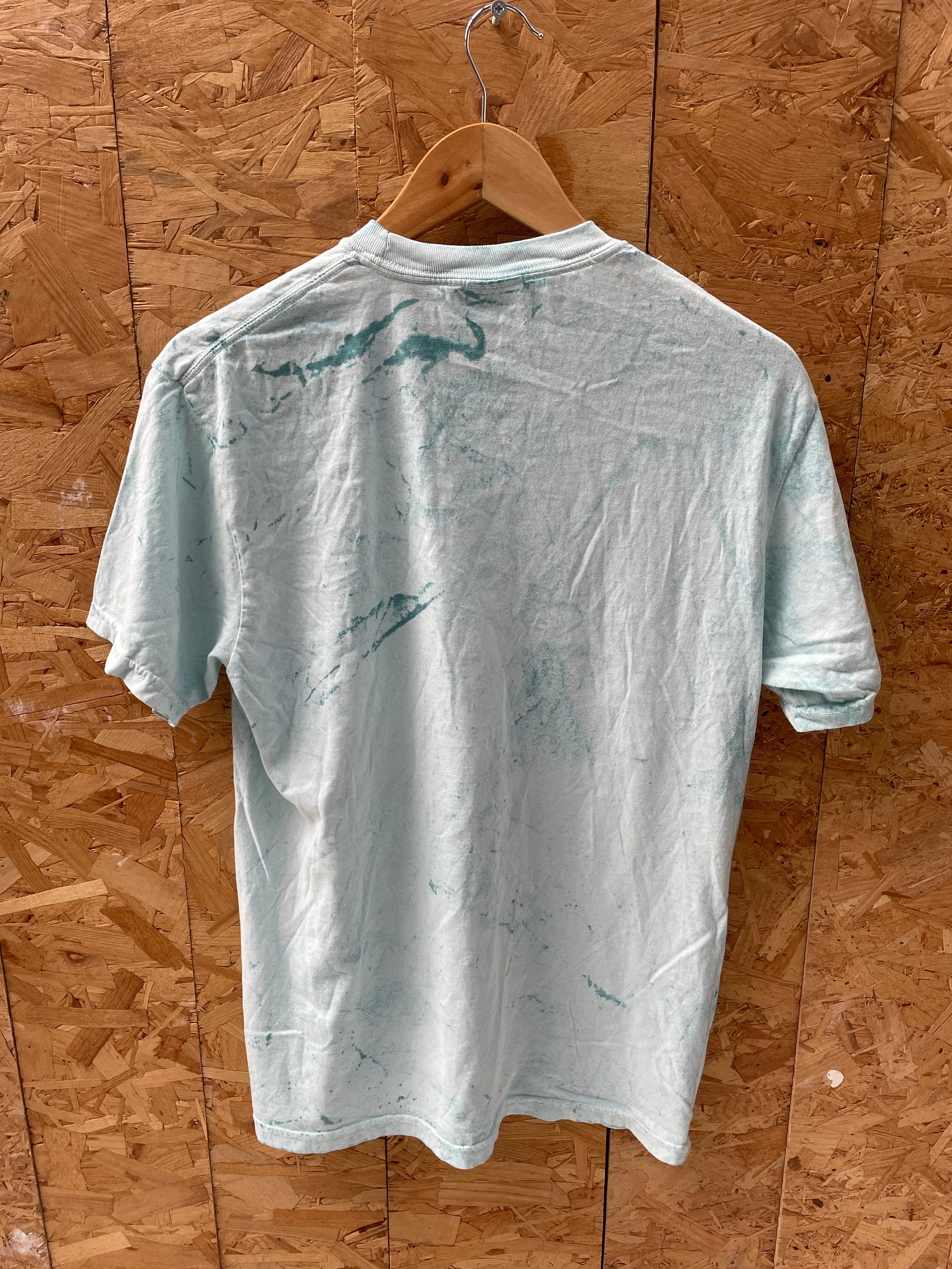 Comfort Colors Men's M Light Blue Short Sleeve Graphic T-Shirt - Rally Car Print