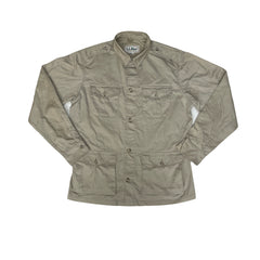 Vintage 90s L.L.Bean Men's Size L Beige Long Sleeve Safari Hunting Shirt Jacket