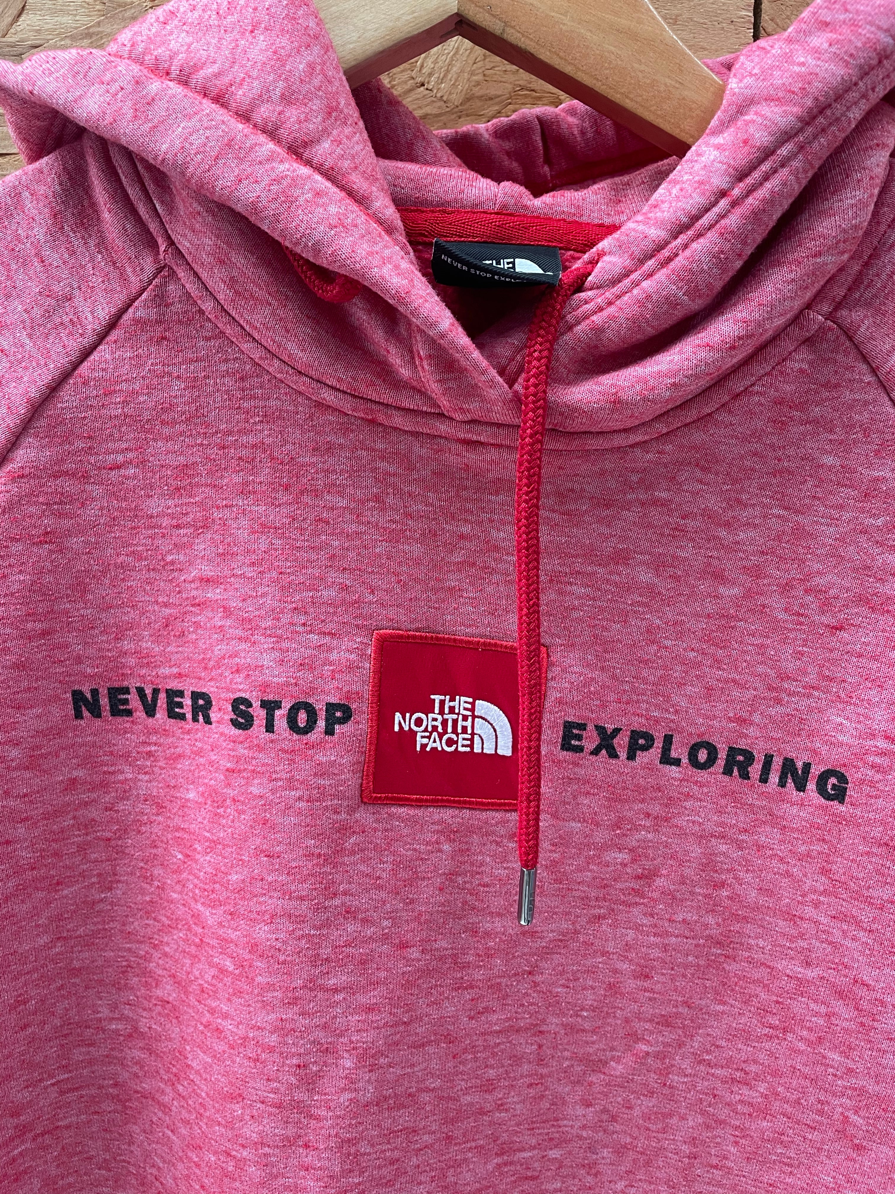 The North Face Women's Size S Red Never Stop Exploring Hoodie Sweatshirt