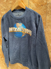Vintage Universal Studios Sweatshirt Crew Neck Long Sleeve Dark Gray Adult Size Not M