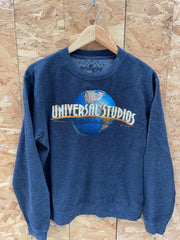 Vintage Universal Studios Sweatshirt Crew Neck Long Sleeve Dark Gray Adult Size Not M