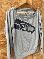 Nike NFL Seattle Seahawks Gray Long Sleeve Ladies T-Shirt Size Small