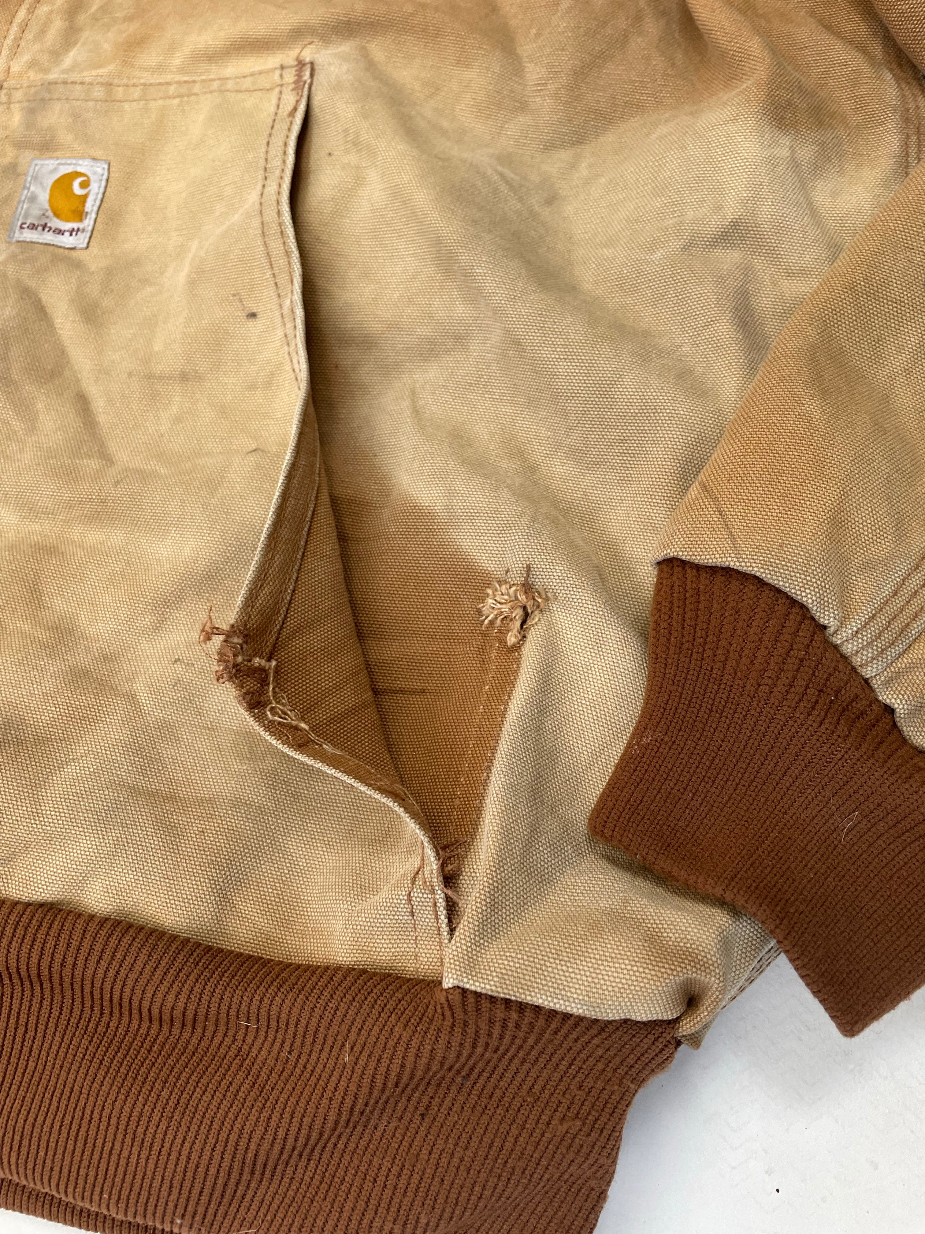 Carhartt Tan Hooded Jacket Size L