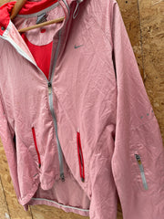 Nike Women's Size M Pink Running Jacket Windbreaker Hoodie