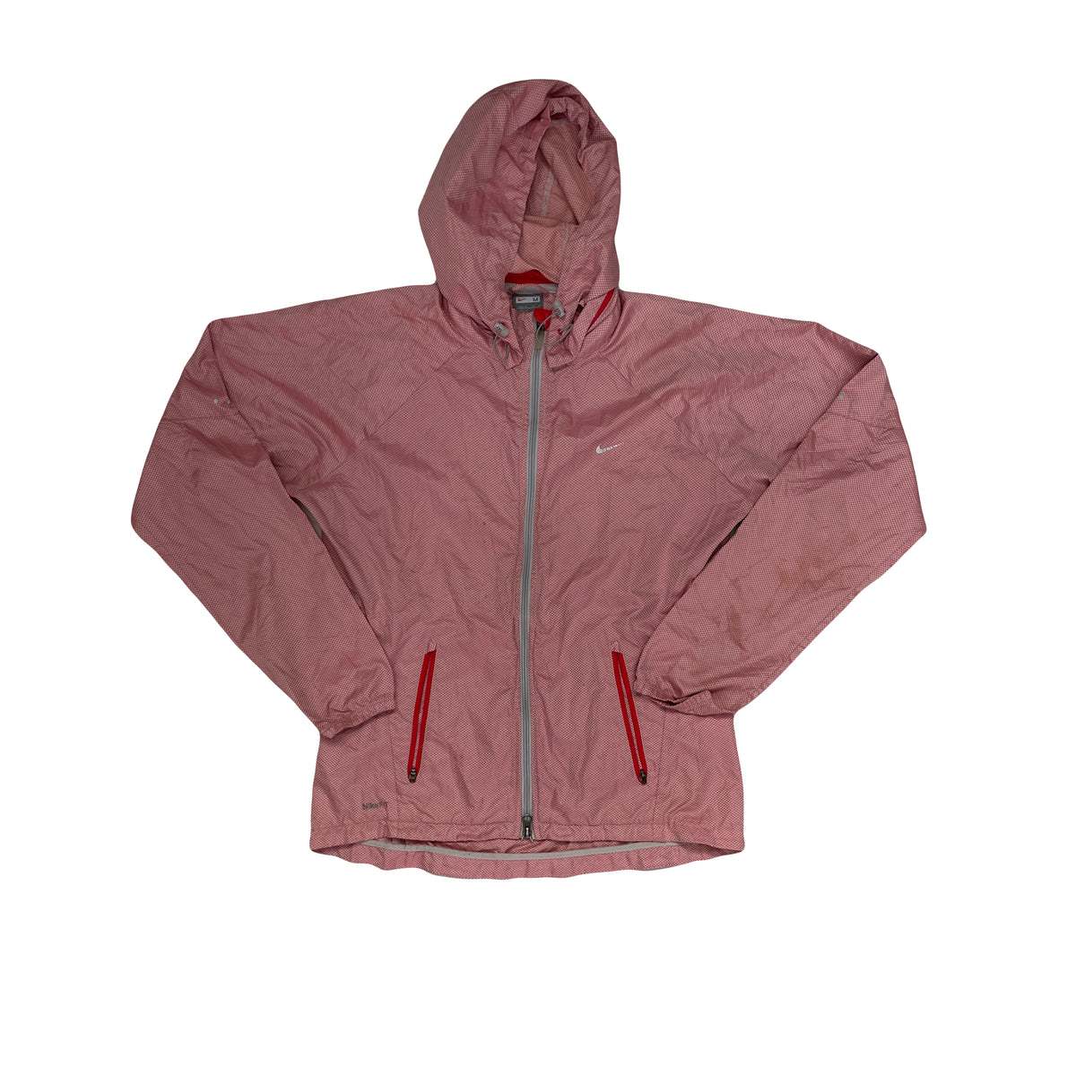 Nike Women's Size M Pink Running Jacket Windbreaker Hoodie