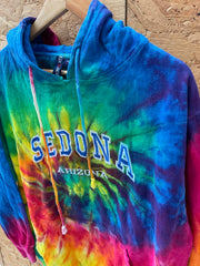 Vintage Sedona Arizona Tie Dye Hoodie Size L by 4Six of America