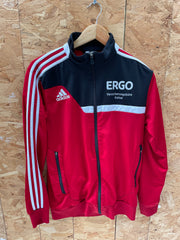Adidas Red Track Jacket Size S Men's Full Zip ERGO Vintage Football