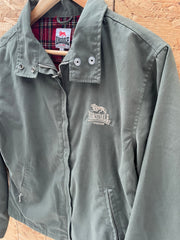 Vintage Lonsdale London Size L Green Jacket, Full Zip, Casual Harrington