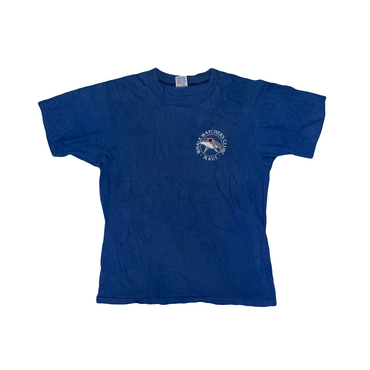 Vintage 90s Whale Watchers Club Maui Single Stitch T-Shirt Size M by Super Cru