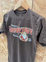 Disney Grumpy Town T-Shirt Brown Adult Size S Short Sleeve Graphic Tee