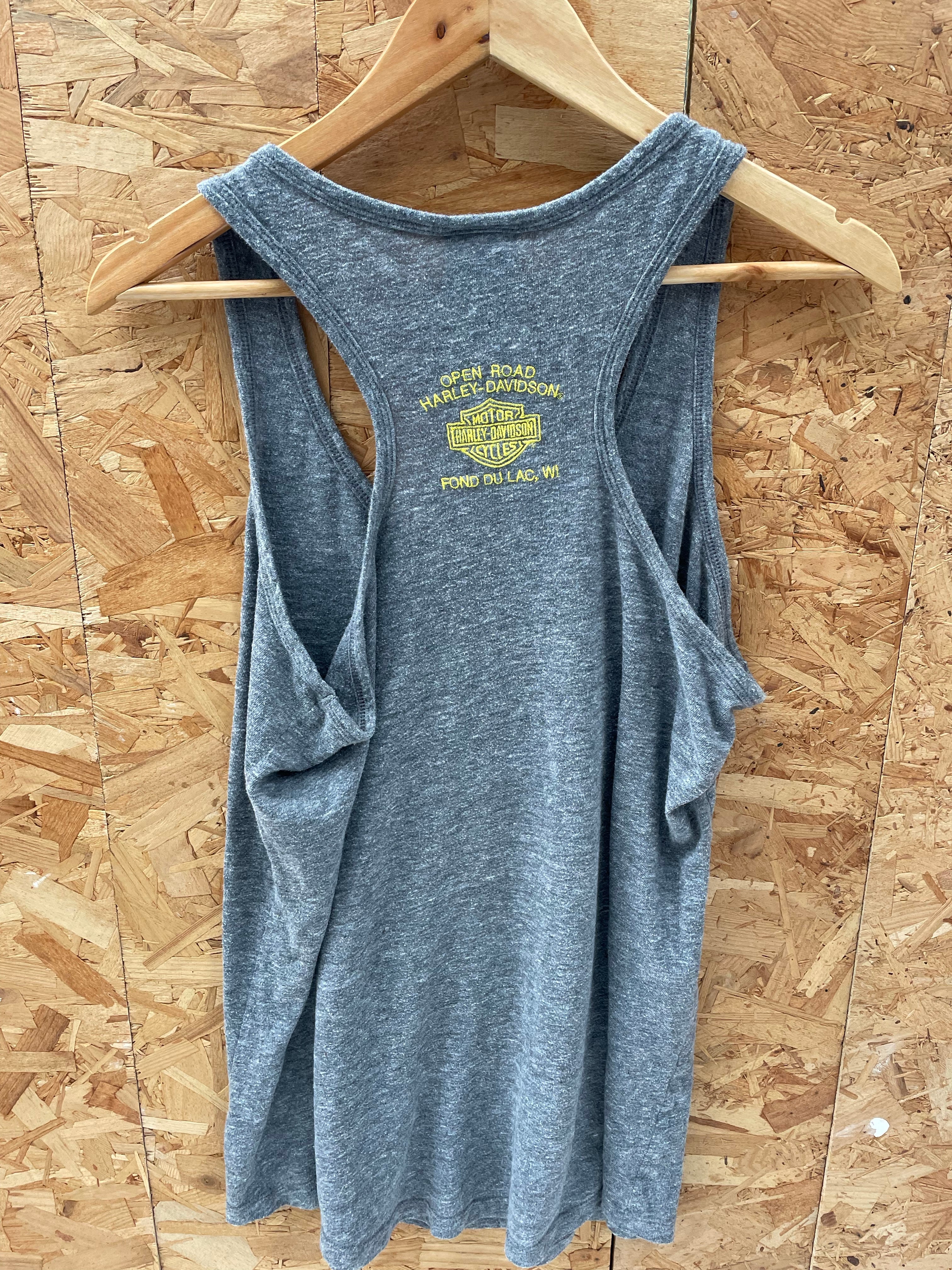 Vintage Harley-Davidson Graphic Gray Vest Tank T-Shirt Size XXL