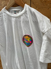 Vintage 90s Protect Our Oceans Single Stitch T-Shirt White Size L