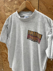 Vintage 90s Single Stitch Esperanza Aztecs USA T-Shirt - Grey - Size L