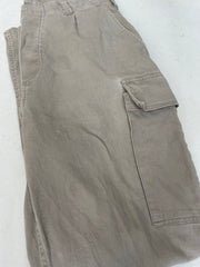 Vintage German Army Faded Sand Ripstop Men's Cargo Pants Size W32 L32