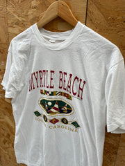 Vintage 90s Single Stitch Myrtle Beach South Carolina Graphic T-Shirt Size L