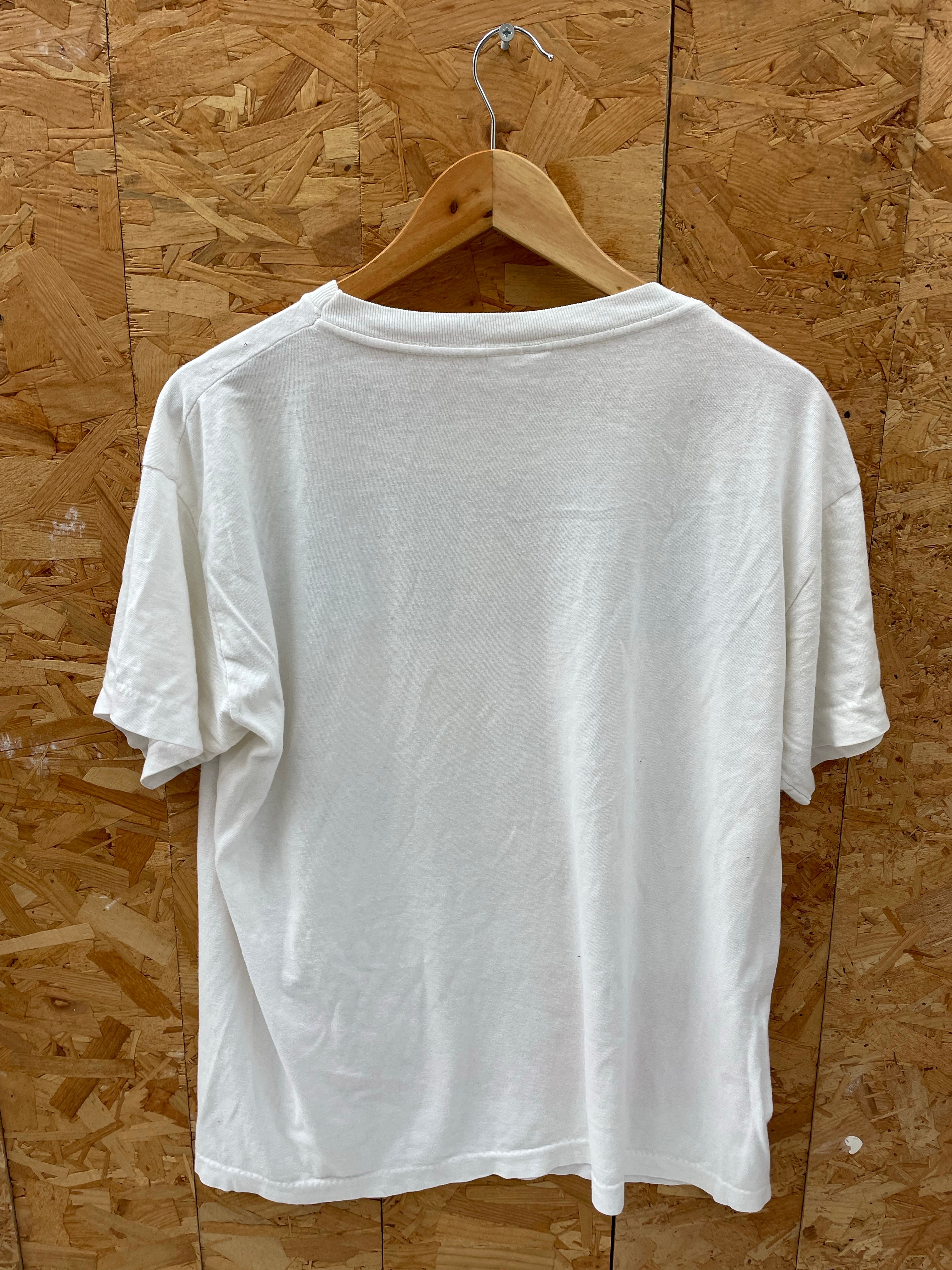 Vintage 90s XL White 'Don't Mess With Texas' Single Stitch T-Shirt