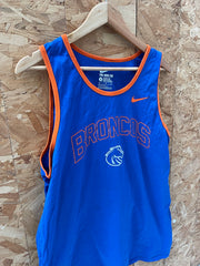 Nike Broncos XL Blue Orange Men's Athletic Tank Top Basketball Shirt
