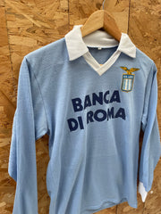 Vintage S.S. Lazio Banca di Roma Long Sleeve Shirt - Light Blue - Size M