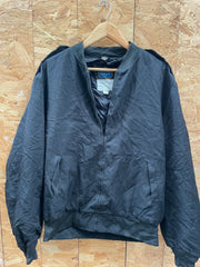 Vintage Neptune Garment Co. Men's Size 48 L Black Bomber Jacket