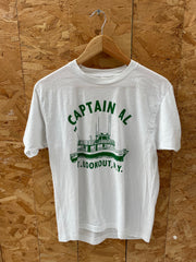 Vintage 80s Captain AL Pt. Lookout, N.Y. Boat Graphic Single Stitch T-Shirt M