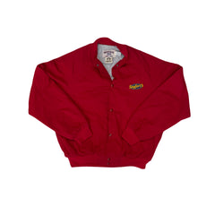 Vintage 90s Westark Seyfert's Red Baseball Bomber Jacket Large