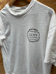 Vintage 90s Hanes Single Stitch Goff Gathering T-Shirt XL White