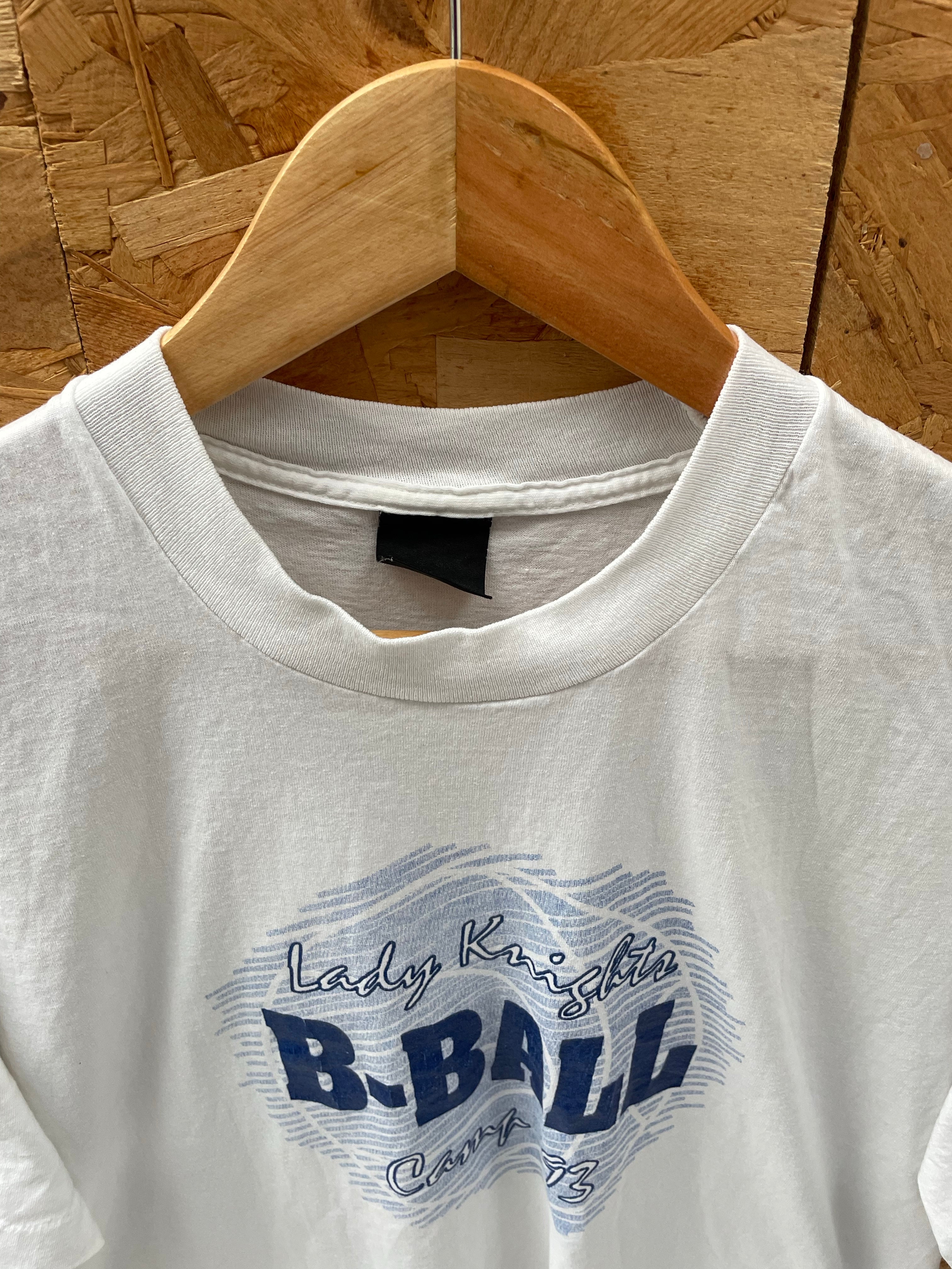 Vintage Single Stitch T-Shirt - Lady Knights B-Ball Camp '93 Graphic Tee - Size XL