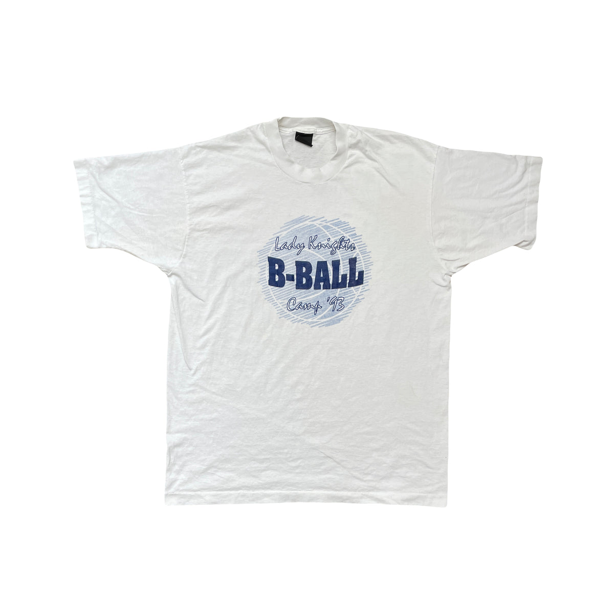 Vintage Single Stitch T-Shirt - Lady Knights B-Ball Camp '93 Graphic Tee - Size XL