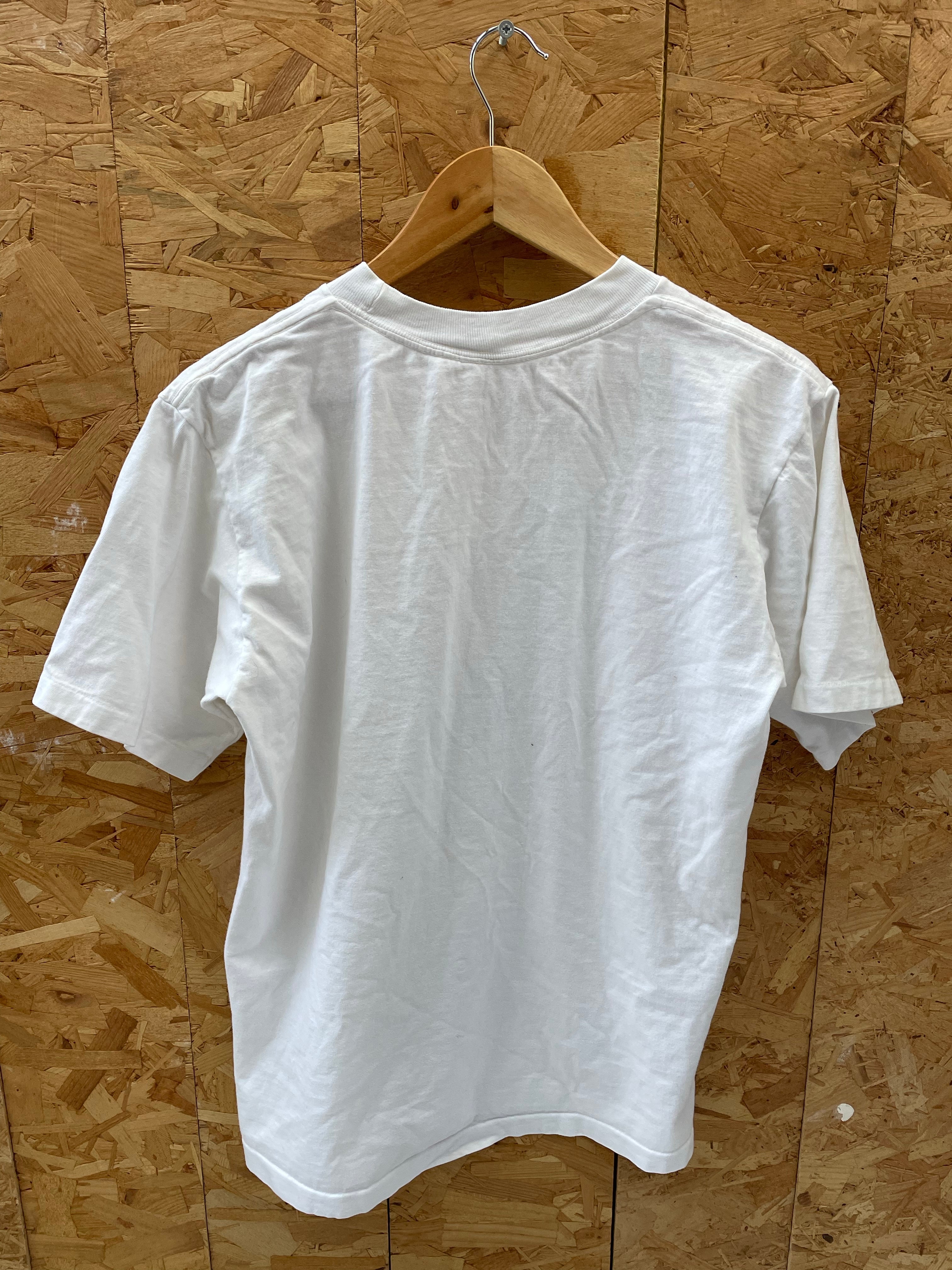 Vintage 90s Single Stitch Peck's Hong Kong Bar T-Shirt - White - Size M