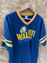 Augusta Sportswear Adult XL V-Neck T-Shirt - Navy Yellow - Walnut USA