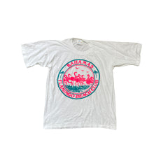 Vintage Single Stitch Bahamas Flamingo Beach Club T-Shirt - Size M - White