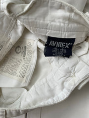 Vintage 90s Avirex Runway White Loose Fit Chino Trousers 32x34