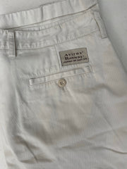 Vintage 90s Avirex Runway White Loose Fit Chino Trousers 32x34