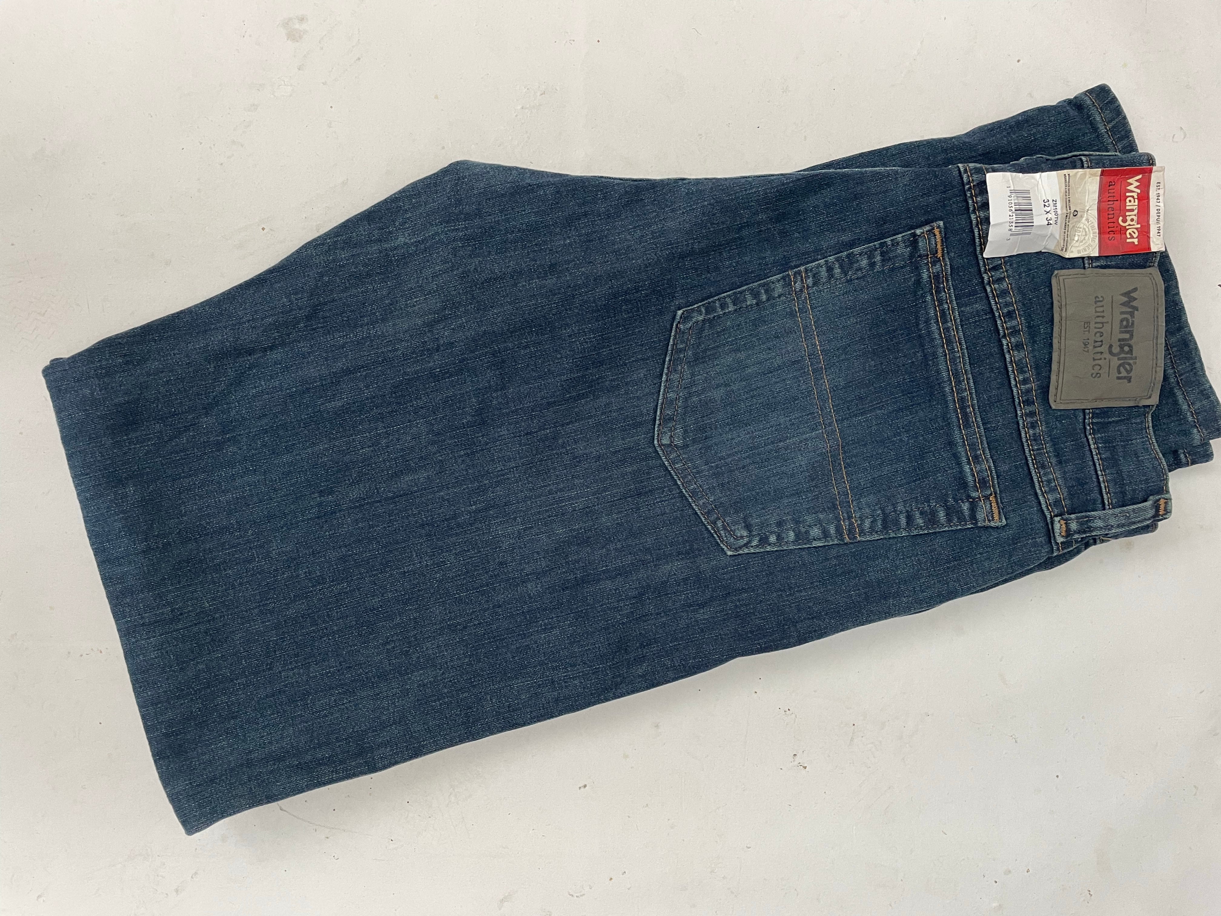 Vintage Y2K Wrangler Authentics Men's 32x34 Blue Jeans BNWT