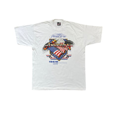 Vintage 90s Proud to be American Eagle Graphic T-Shirt - Size L