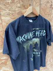Machine Head Darkness Within Tour T-Shirt Large Black Fruit of the Loom Band Tee