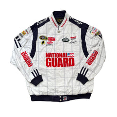 Vintage Dale Earnhardt Jr. National Guard Chase Authentic Nascar Jacket XL White
