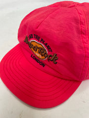Vintage Hard Rock Cafe London Pink Baseball Cap Hat One Size Fits Most