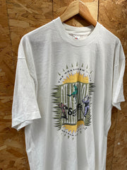 Vintage 93 The Northern League Saints Baseball Single Stitch T-Shirt XXL White