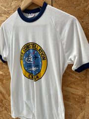 Vintage 60s' USS Constellation Navy Crew Single Stitch T-Shirt - Size S