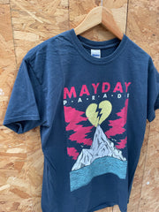 Gildan M Mayday Parade Band T-Shirt Dark Grey Graphic Tee