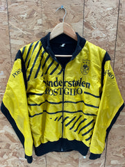 Vintage 60s Sanderstølen Postgiro Cycle Jacket Yellow Black Historic L'Eroica