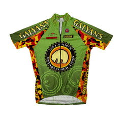 Vintage Cannondale Galyan's Cycling Jersey Green Yellow Red Short Sleeve Men's L