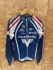 Northwave Cycling Race Jersey L Blue White Red FIAT Volksbank Long Sleeve