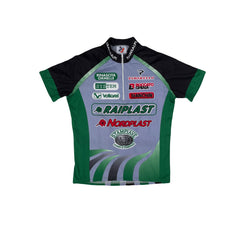 Vintage 3 Face Pinarello Racing Team Cycling Jersey Green Black Size M