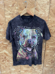 The Mountain Pit Bulls Steal Your Heart Tie-Dye T-Shirt Size S
