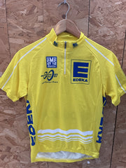 Vintage Santini Deutschland Tour 2007 Cycling Jersey Yellow Blue Size S