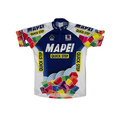 Vintage Mapei Quick-Step Sportful Cycling Jersey Men's L Blue Retro