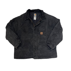 Vintage Carhartt Chore Barn Coat 3XL Black Quilted Jacket
