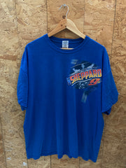 Vintage Y2K Matt Sheppard NASCAR racing blue double size print t-shirt size XXL